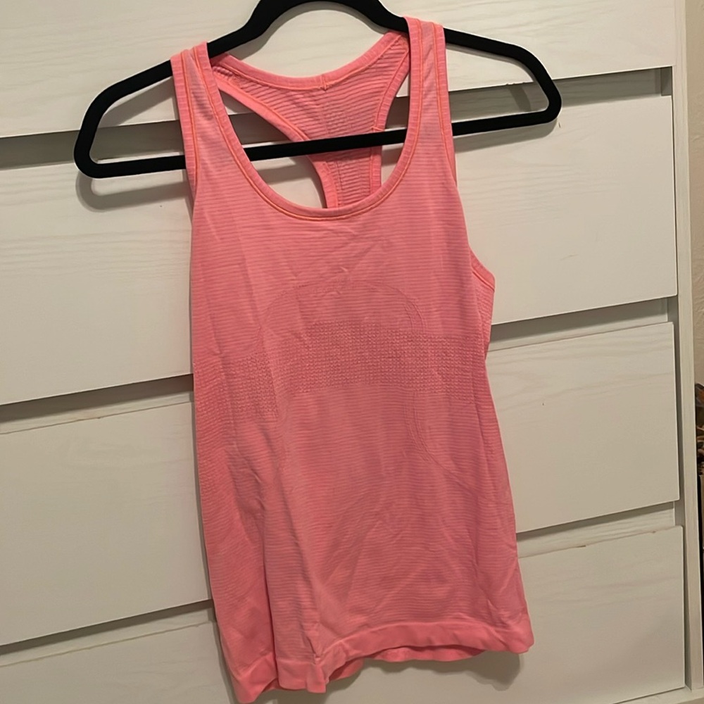 Lululemon neon pink tank top
